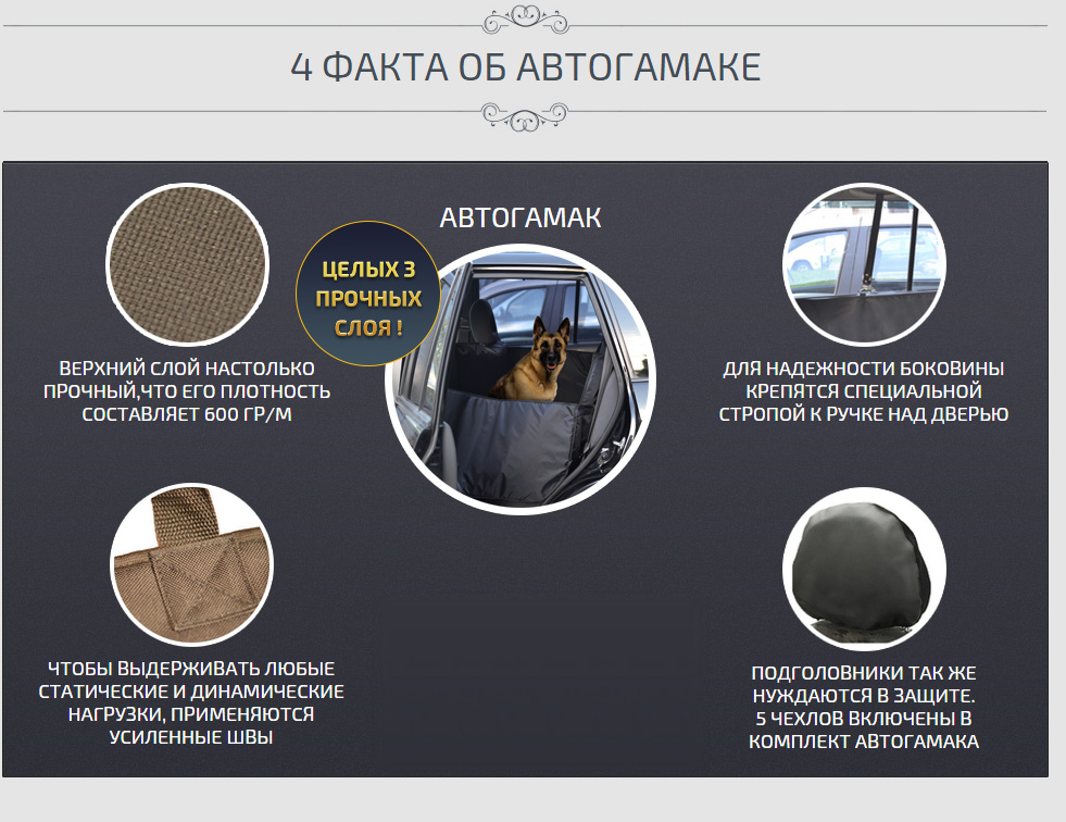 4 факта о Гамаке для собак на сиденье машины